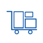 Blue cart icon